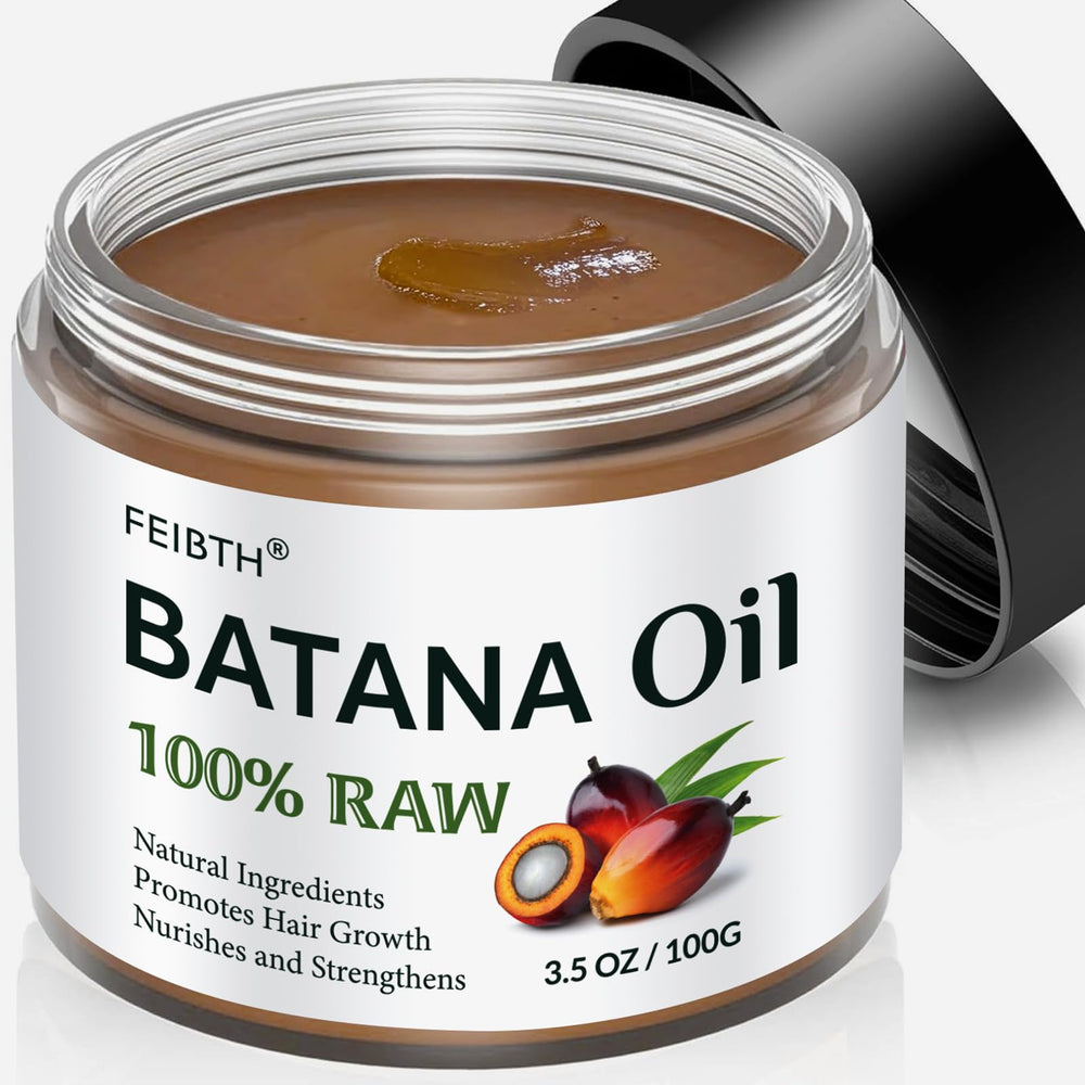 FEIBTH Batana Oil bottle showcases scalp nourishment for healthier hair growth