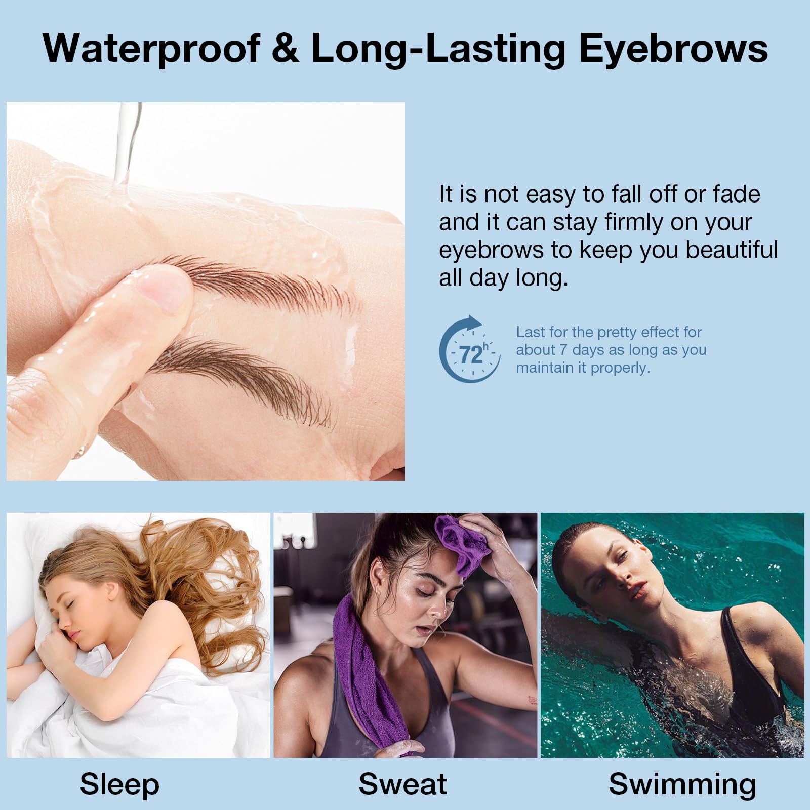 FeidyLong 4D brow transfers with skin-like finish blends seamlessly.