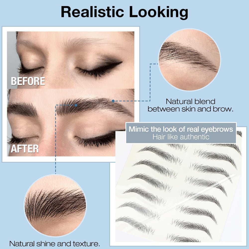 FeidyLong brow sticker variety shapes enables natural to bold arches.