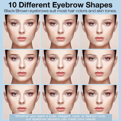 FeidyLong brown-shade brow tattoos blend naturally for seamless daily wear.
