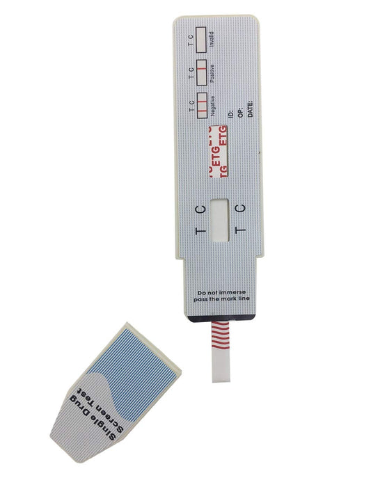 FelexOSY ETG test strips back with instructions (12-pack)