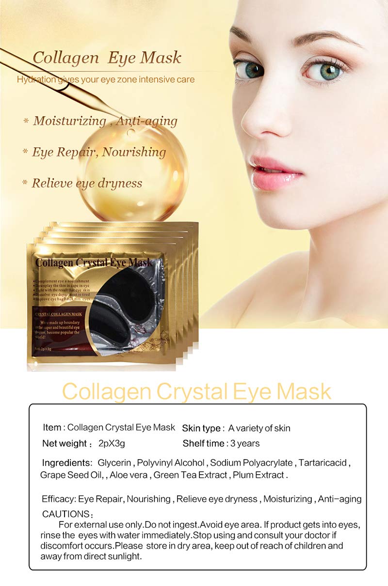 Felico eye patches serum-soaked pads ready for easy application.