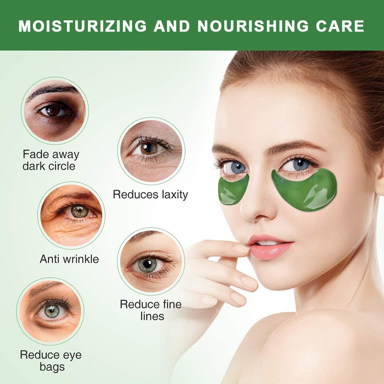 Felico seaweed eye mask close-up soothes under-eye skin