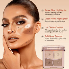 FelinWel contour bronzer powder swirl close-up showing smooth application and natural dimension