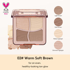 FelinWel warm-toned complexion demonstration uses harmonious shade pairing