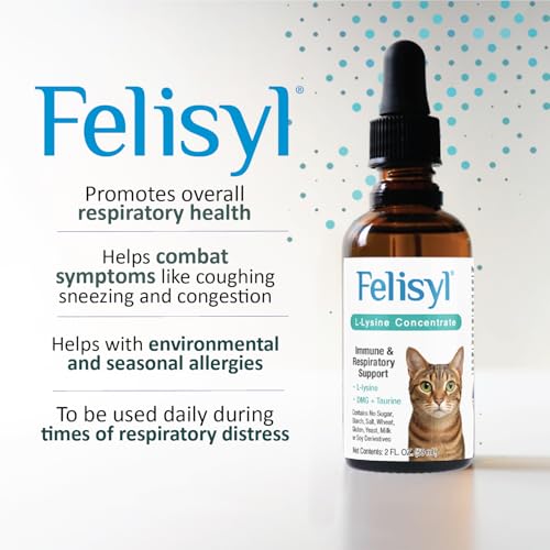Back label on Felisyl L-Lysine 2 oz bottle