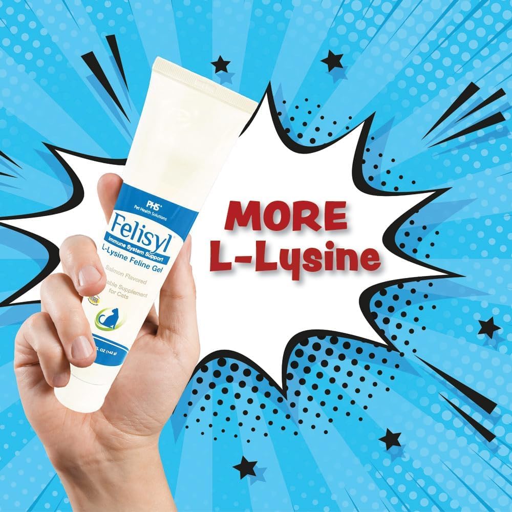 Promotional image for Felisyl L-Lysine Gel for cats