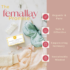 Femallay Vaginal Melts 14-count packaging emphasizes convenience and on-the-go care.