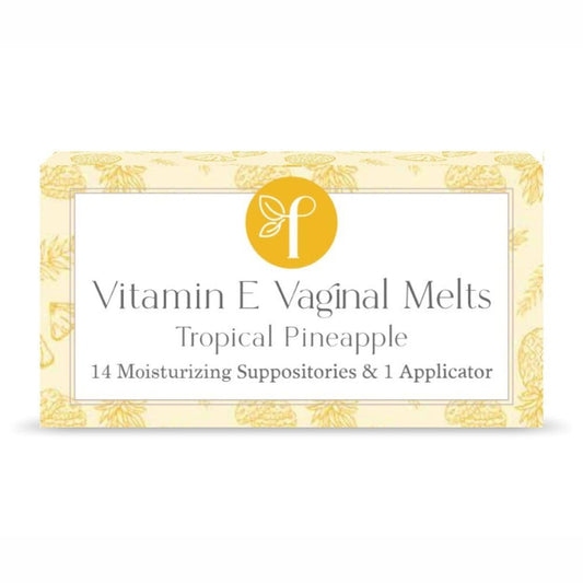 Femallay Vaginal Melts Pineapple packaging for discreet, daily moisture support.
