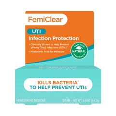 FemiClear Infection Protection Cream tube for moisture and balance support.
