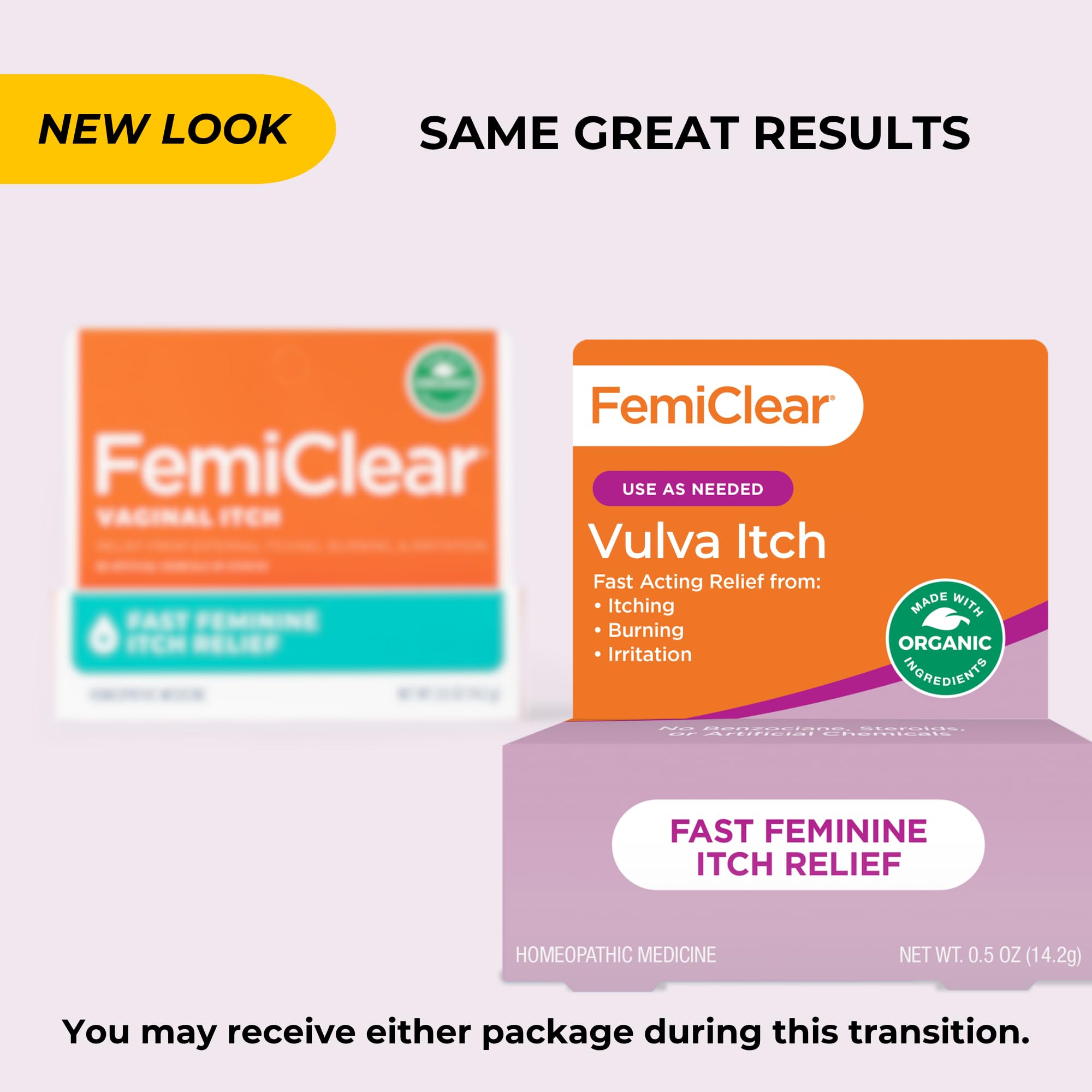 FemiClear soft-texture ointment on skin conveys comfortable, non-greasy feel and quick relief.