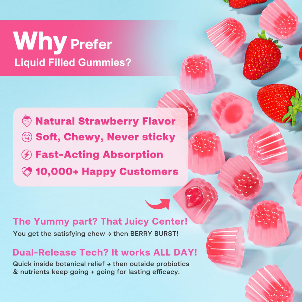 Gummies arranged on a spoon to showcase texture
