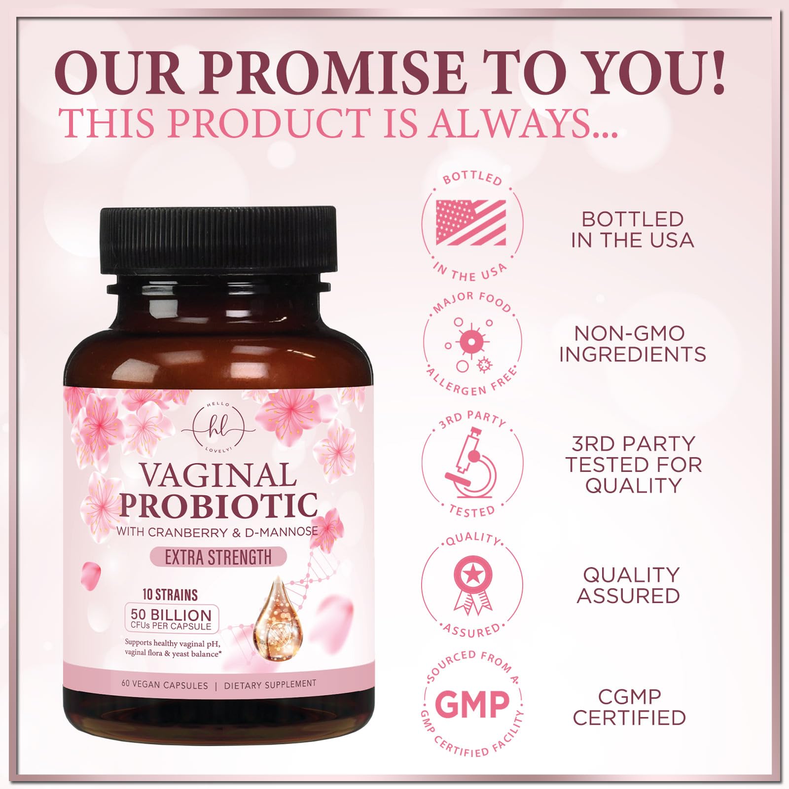 Feminine health and vaginal pH balance concept