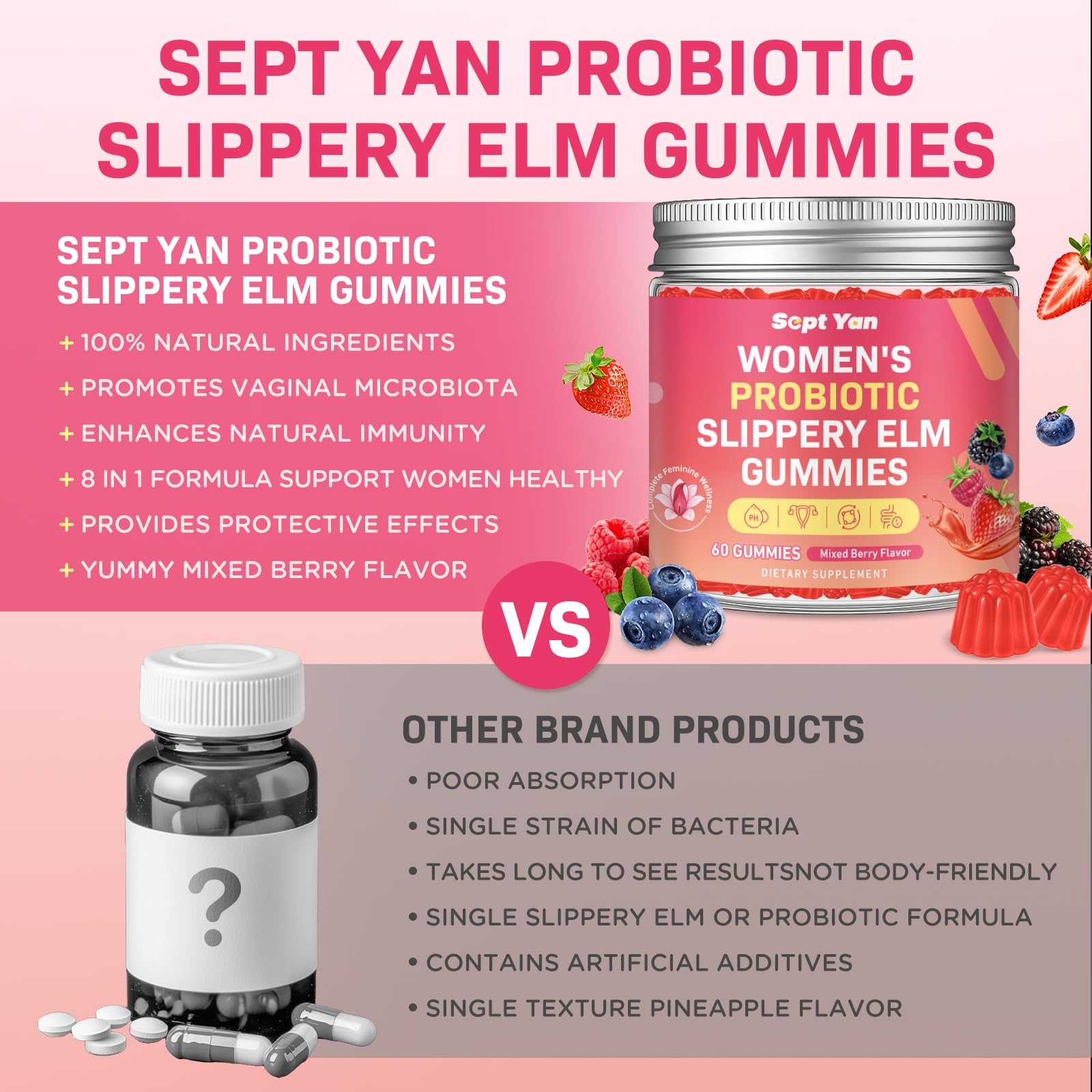 Concept image showing immune support and urinary tract health benefits