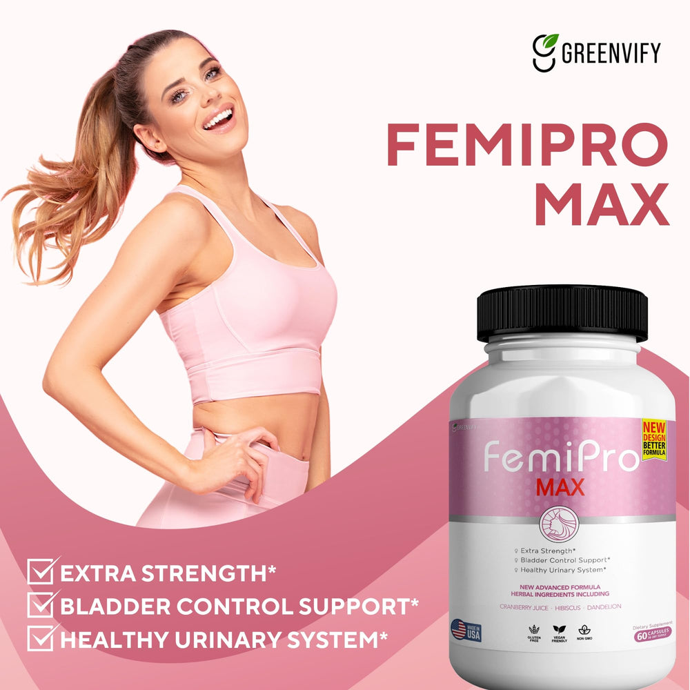 Close-up of FemiPro MAX bottle label