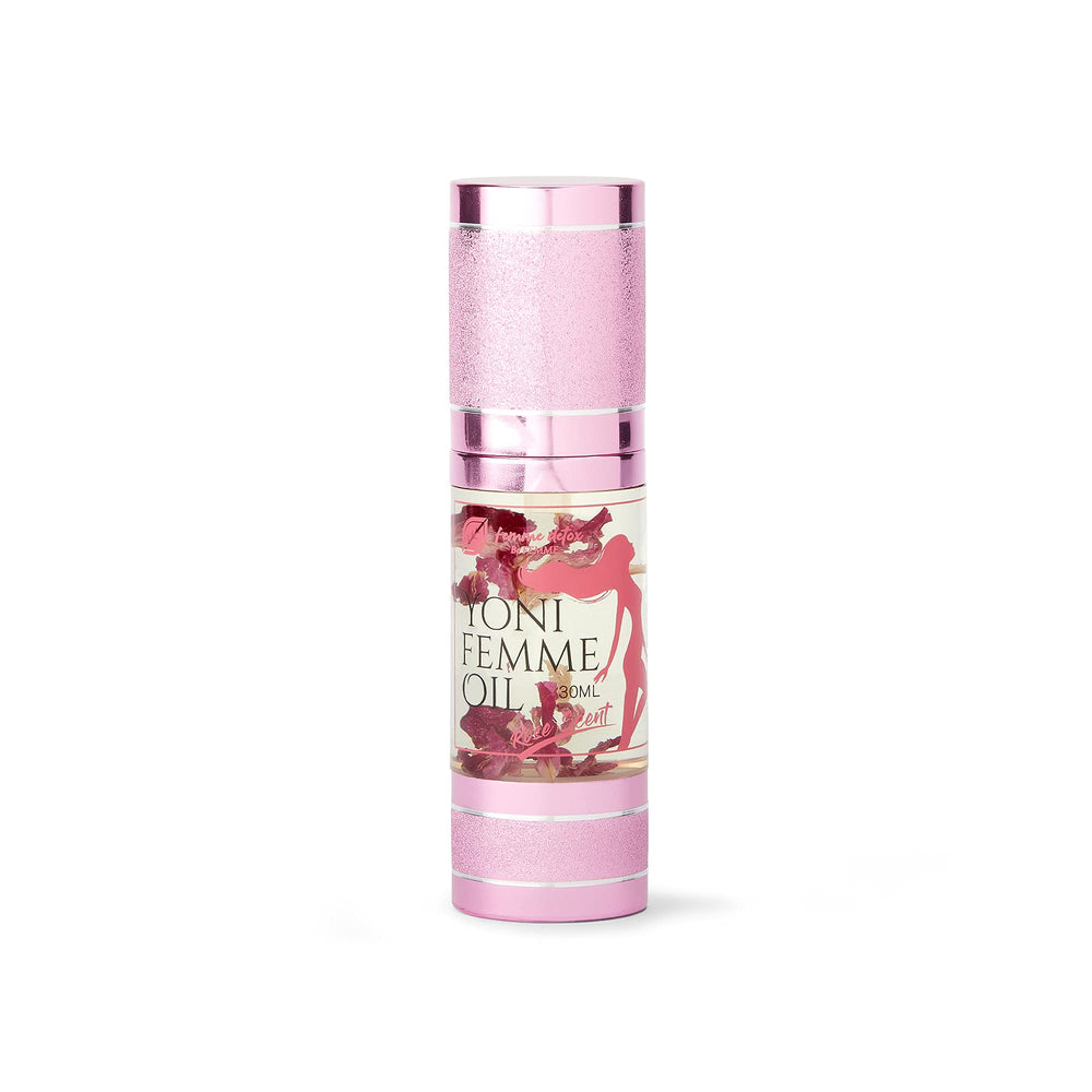 Rose and lavender essential oils used in Femme Detox Yoni Oil