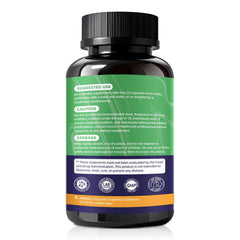 Nutrition facts label on the Femmetra bottle