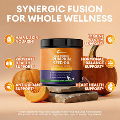 Label close-up for Femmetra pumpkin seed oil and saw palmetto capsules