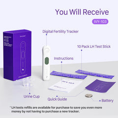 IVY103 digital ovulation predictor kit contents