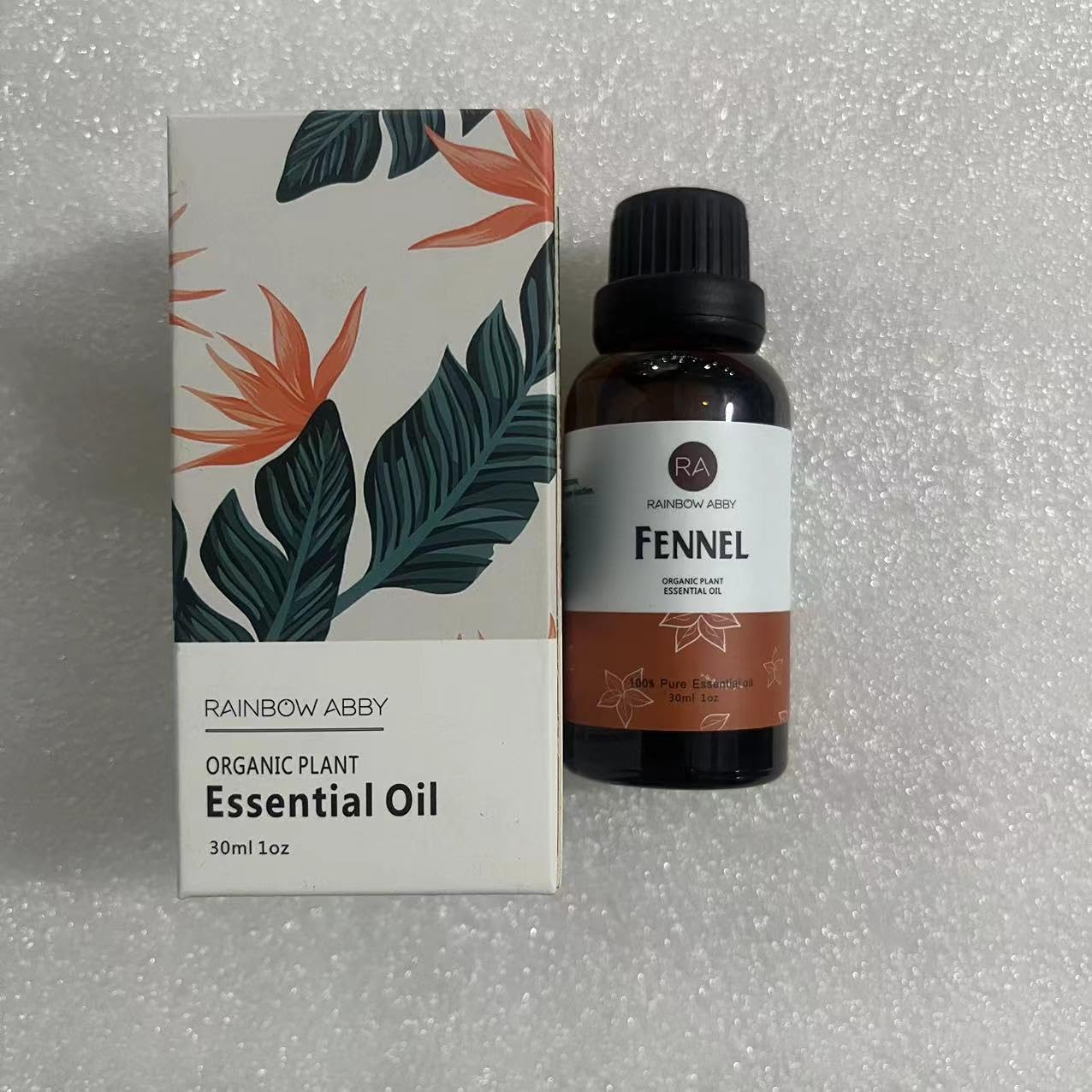 Close-up of fennel seeds used to produce essential oil