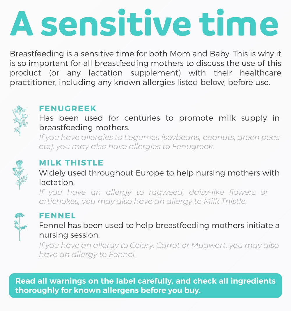 Fennel seeds included in the lactation supplement