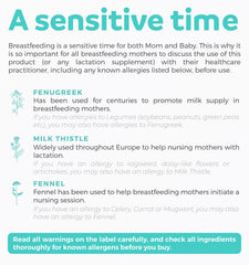 Fennel seeds included in the lactation supplement