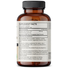 Fenugreek extract 2400 mg ingredient close-up