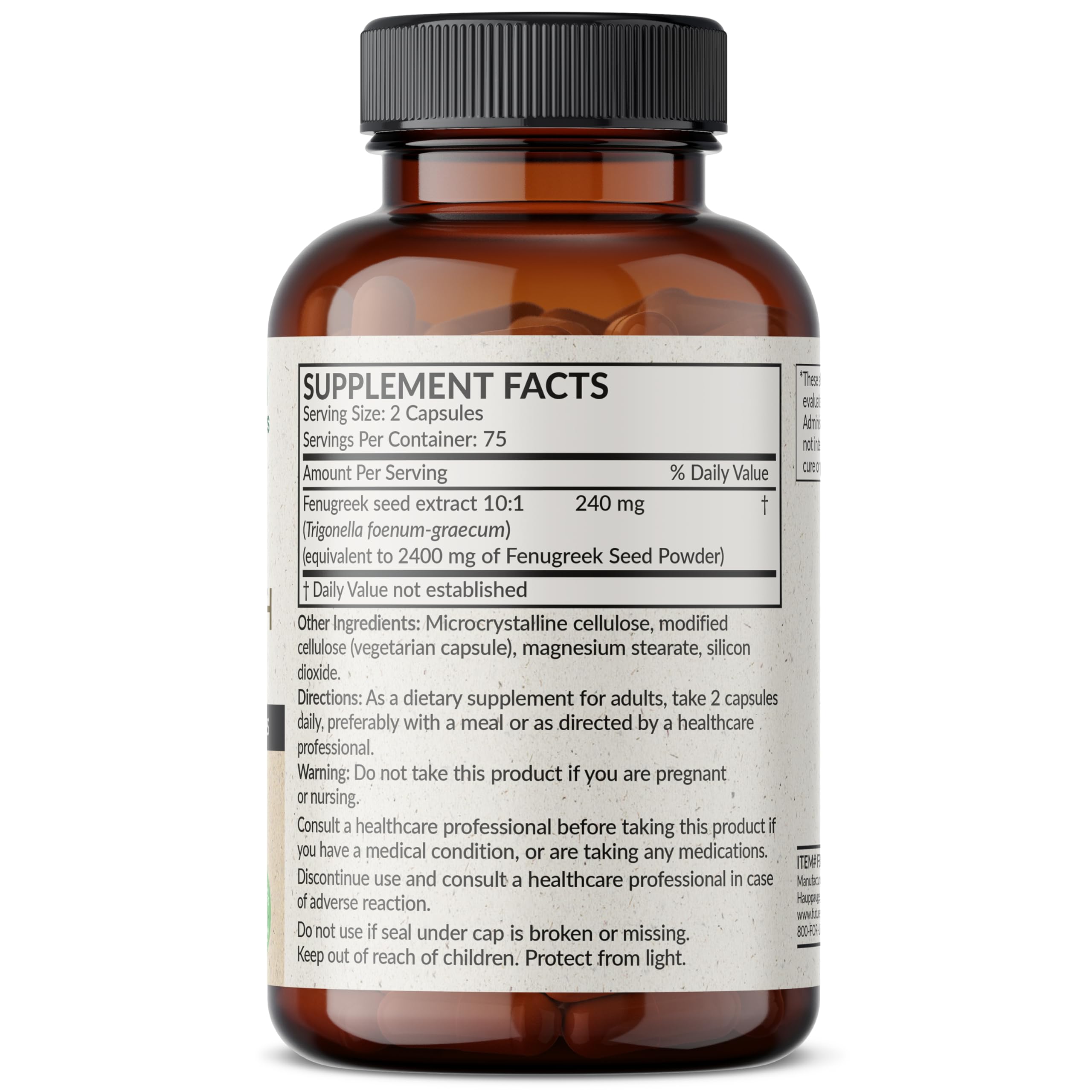 Fenugreek seeds and 10:1 extract illustration