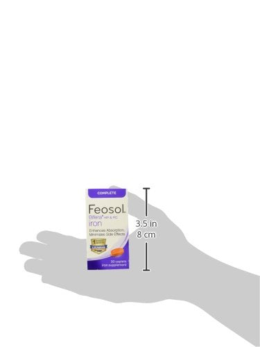 Made in USA label on Feosol Complete bottle