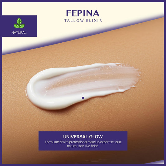 FEPINA grass-fed tallow texture highlights fast-absorbing moisture