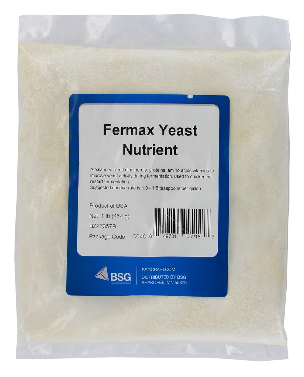 Fermax Yeast Nutrient 1lb being measured for fermentation