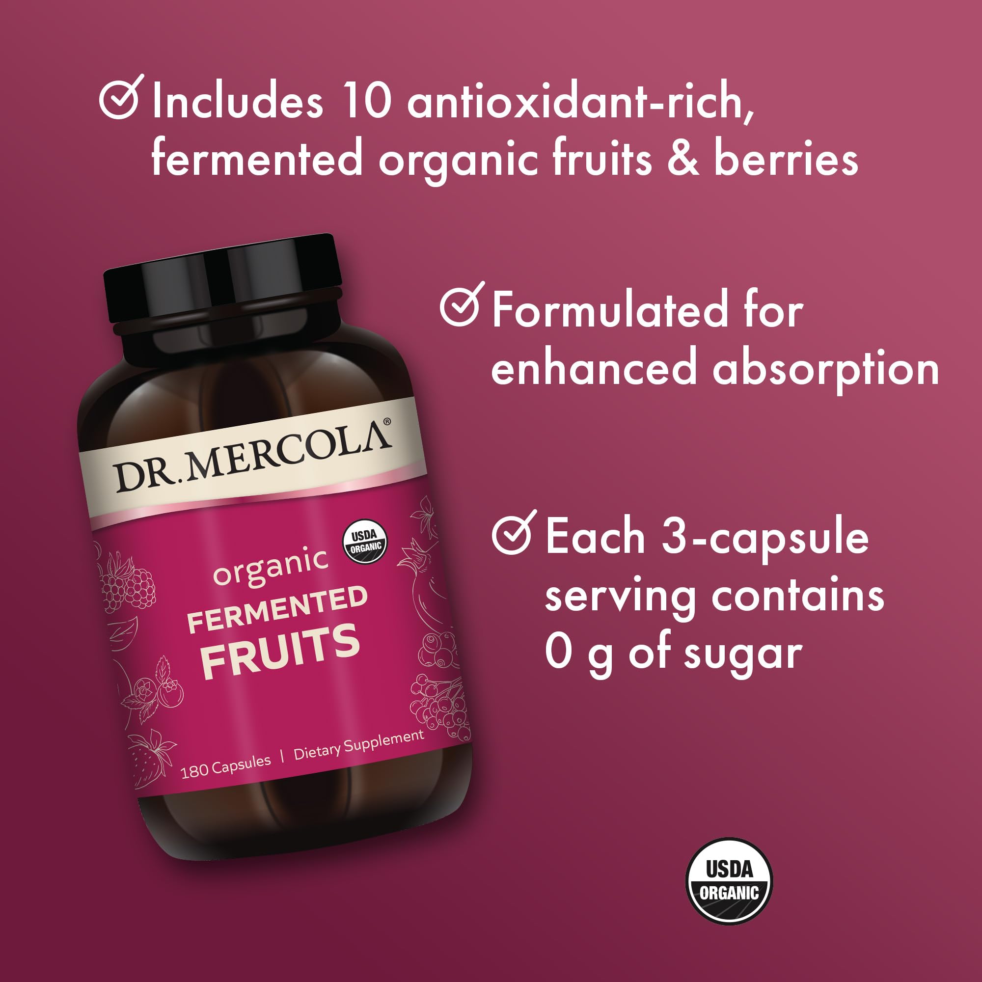 Fermented fruits capsules supporting immune health