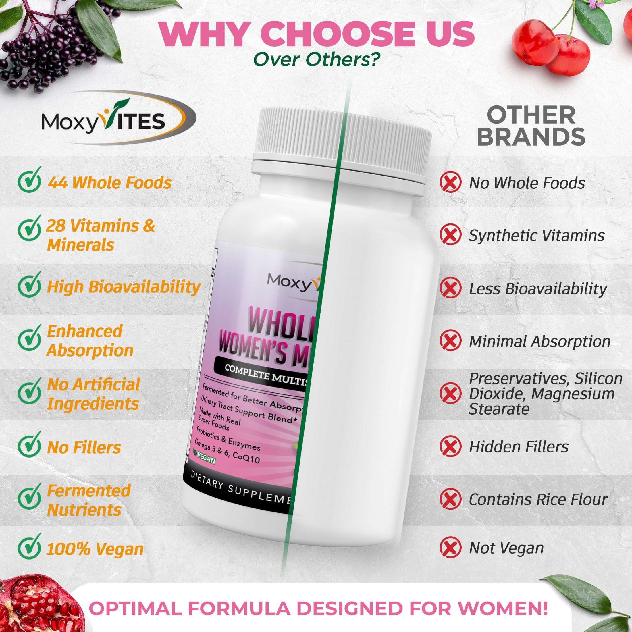 Fermented organic whole-food nutrients ingredients