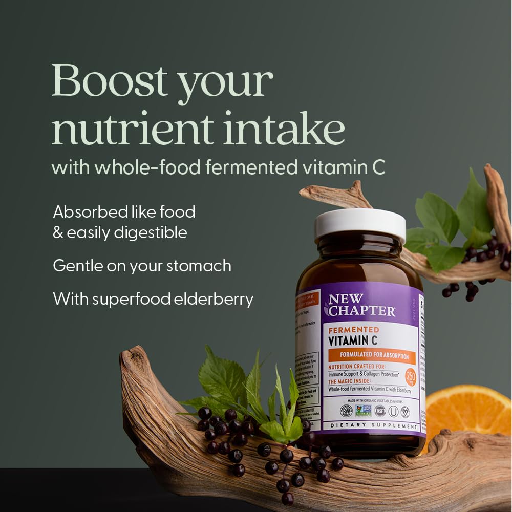 Illustration showing fermentation-enhanced Vitamin C absorption