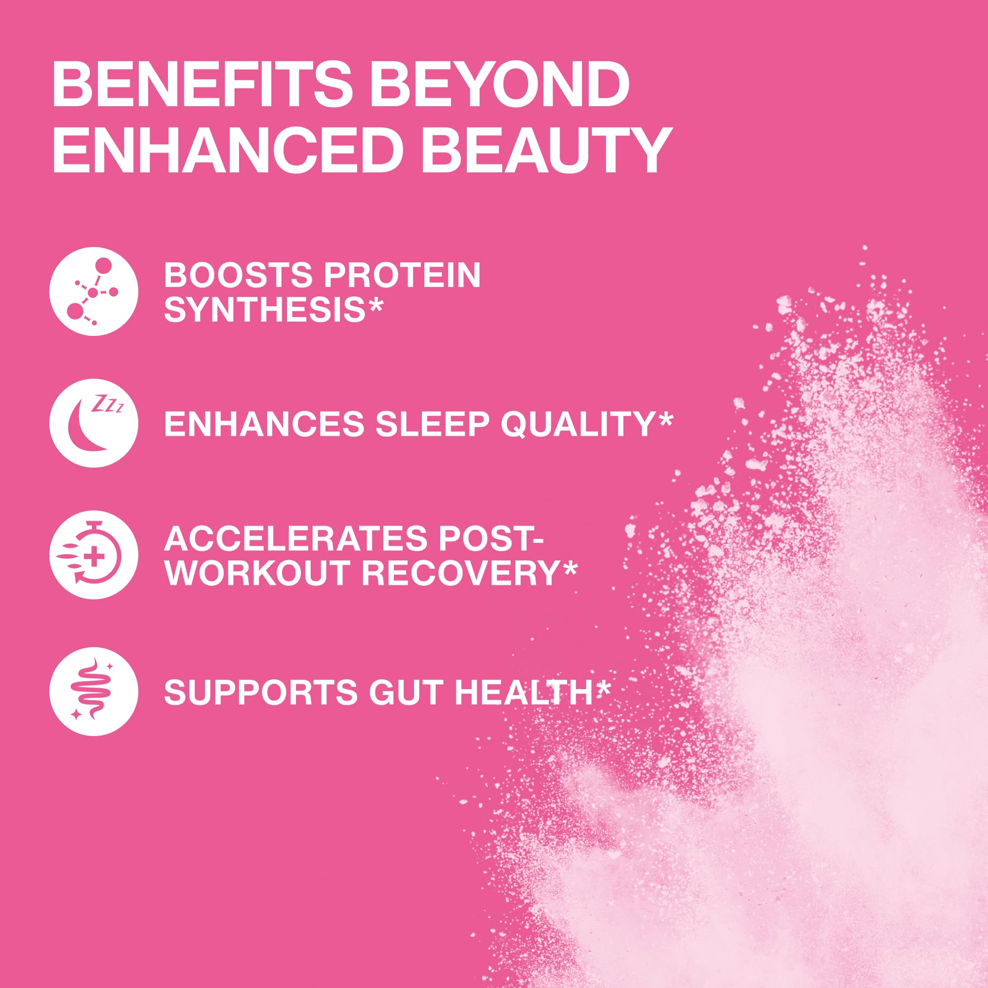 USA-made production with responsibly sourced Brazilian collagen and sustainability notes.