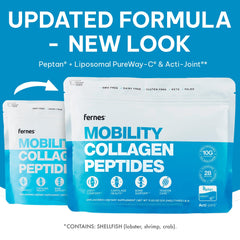 Fernes Mobility Collagen Peptides bottle back nutrition panel