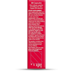 Ingredients list showing B vitamins and minerals
