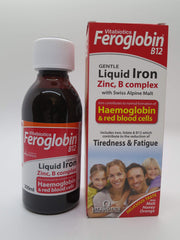 Kosher facility mark on Feroglobin packaging