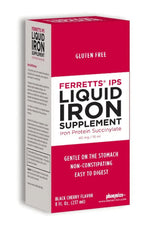 Ferretts IPS Liquid Iron bottle with black cherry flavor, 8 fl oz