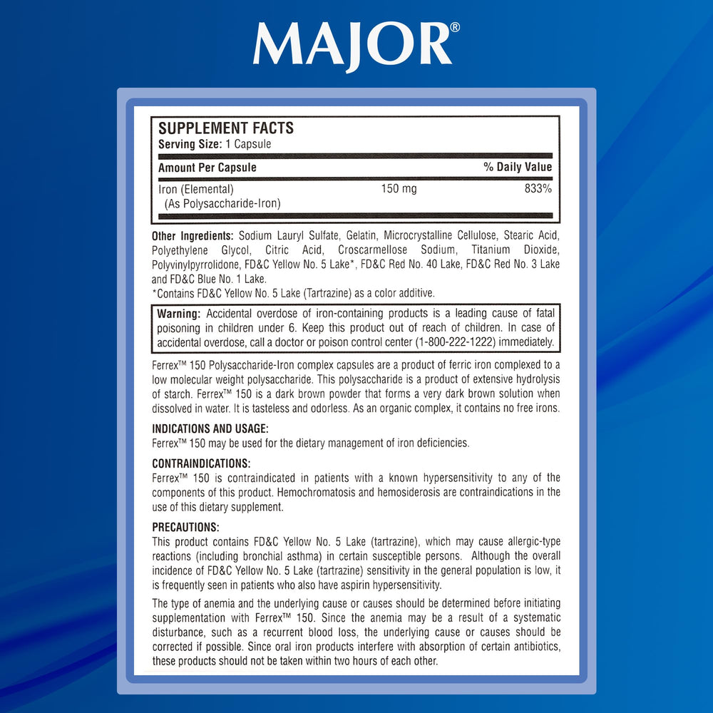 Back label showing supplement facts and ingredients