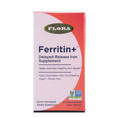 Vegan and gluten-free ingredients used in Ferritin+ plant-based iron