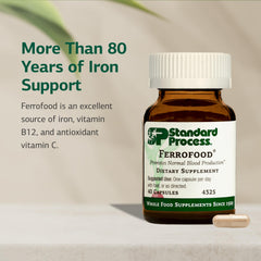 Illustration showing vitamin C aiding iron absorption