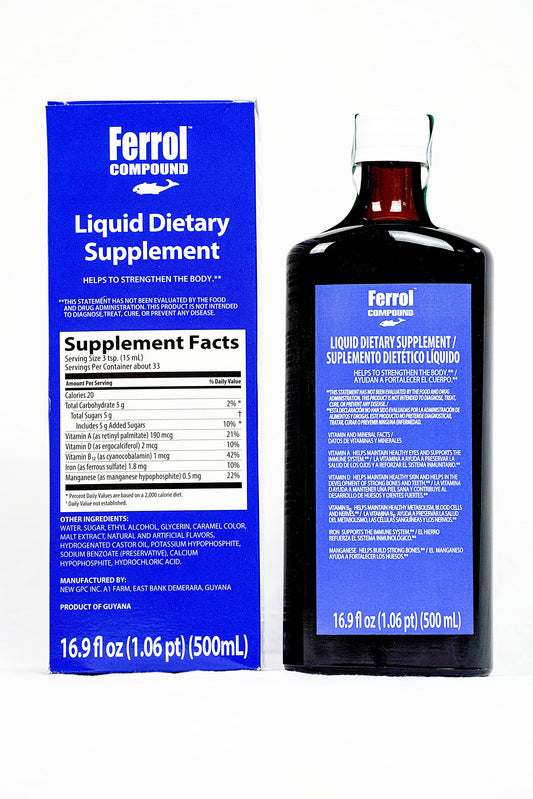 Ferrol Compound Liquid Dietary Supplement bottle 500ml