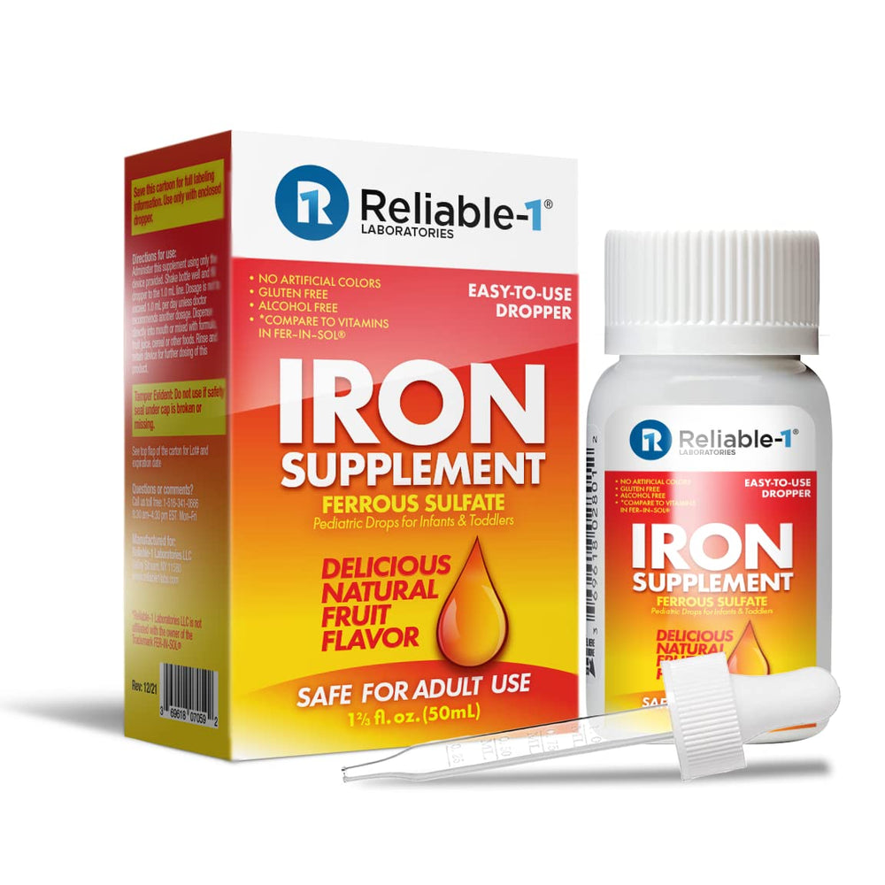 Easy-to-use dropper for infant iron supplement