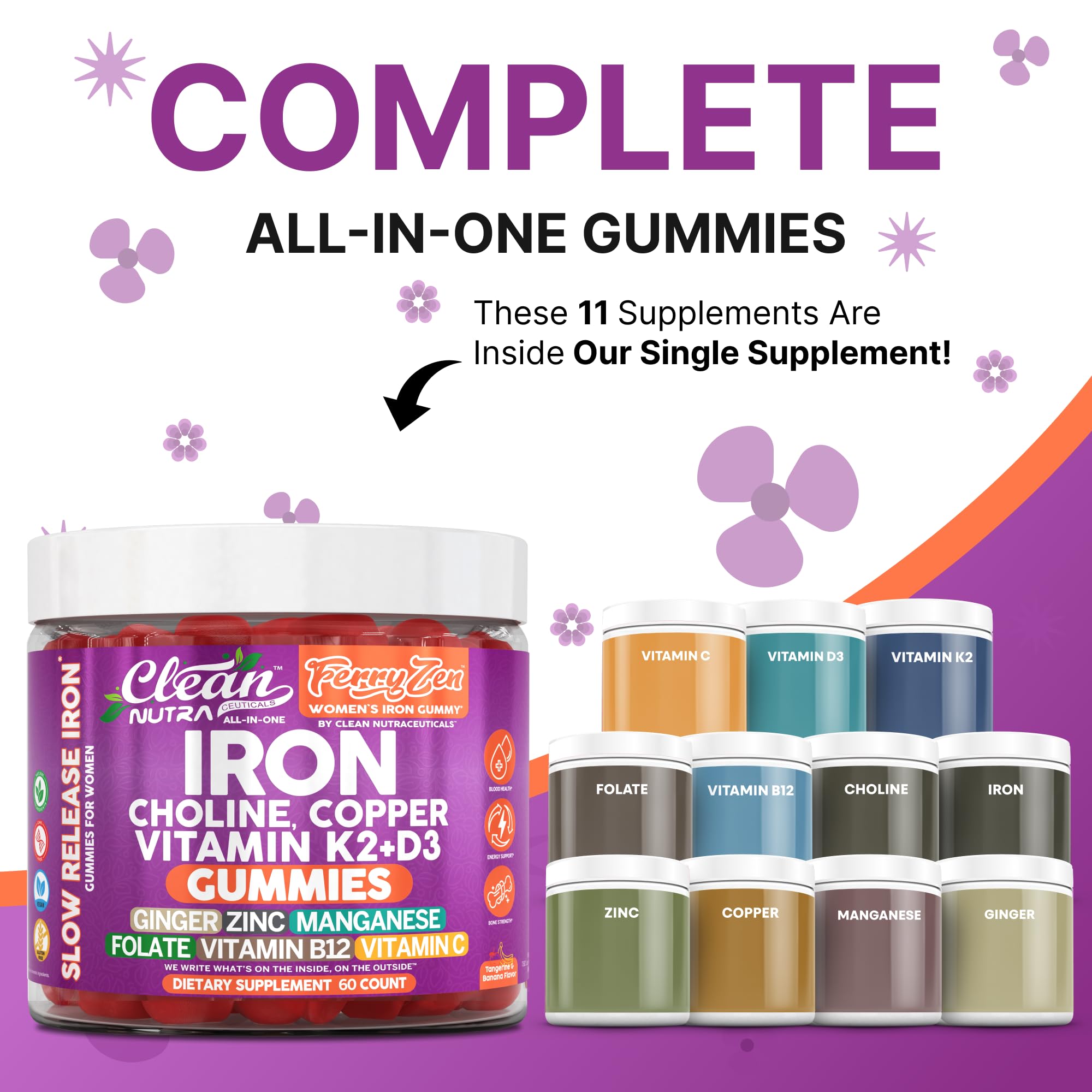 Ingredient highlights LipoFer iron pyrophosphate, choline bitartrate and copper gluconate