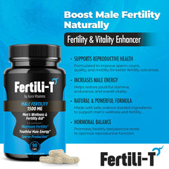 Close-up of Fertili-T capsules with softgel appearance