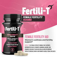 Fertili-t Female bottle packaging overview