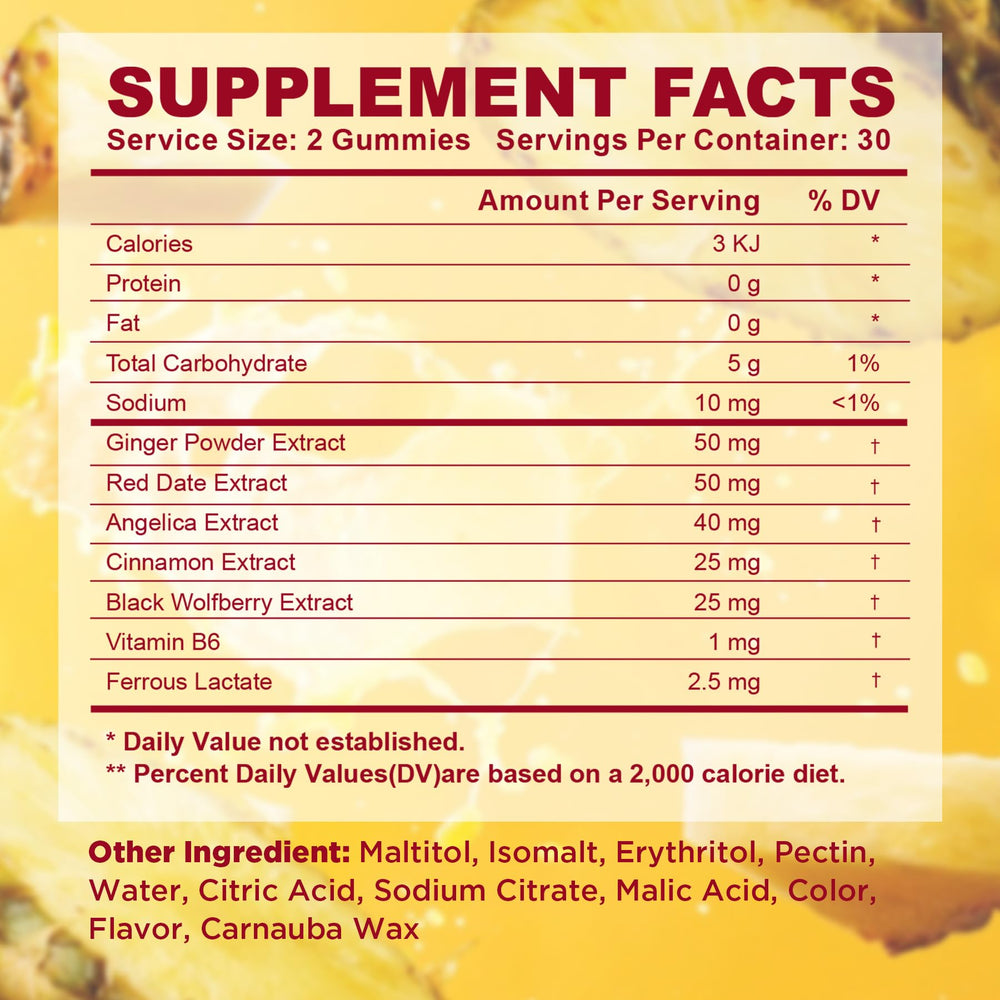 Fertility support gummies vegan and gluten-free