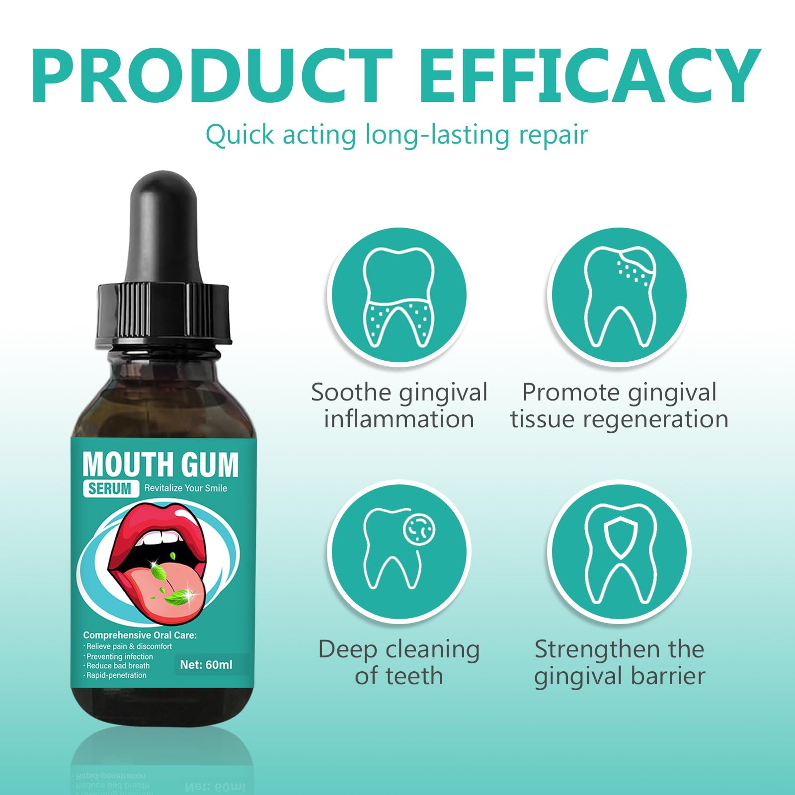Feulover Gum Restore Drops travel-size bottle