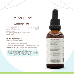 Herb extract concept image illustrating Feverfew 1:3 solvent ratio